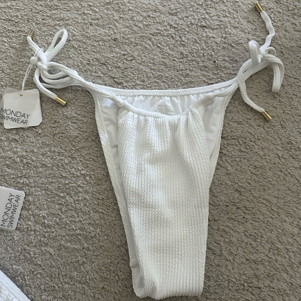 Monday Swimwear Textured Bikini Bottom